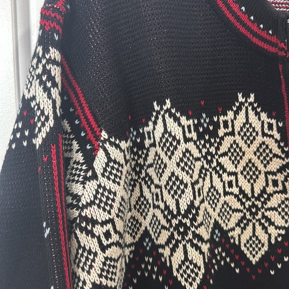 HANNA ANDERSSON NORDIC FAIR ISLE QUARTER ZIP SWEATER LARGE - Picture 4 of 8